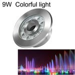 景観カラフル変色リングLEDステンレス製水中噴水ライト、9W、12W、24W