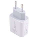 SDC-20W PD USB-C / Type-C トラベルチャージャー + 1m 20W USB-C / Type-C to 8ピンデータケーブルセット、EUプラグ、USプラグ