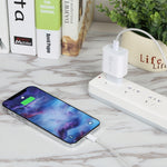 SDC-20W PD USB-C / Type-C トラベルチャージャー + 1m 20W USB-C / Type-C to 8ピンデータケーブルセット、EUプラグ、USプラグ