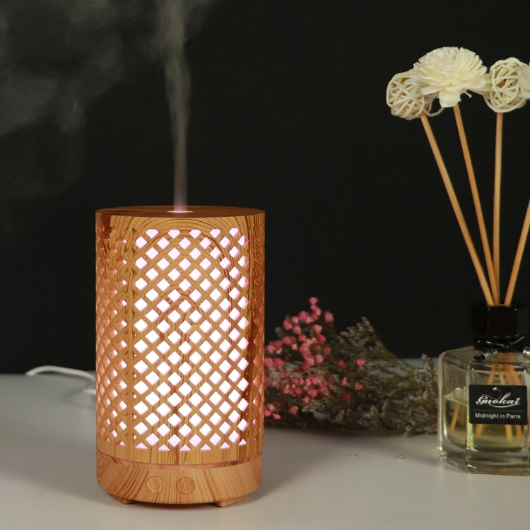 200ml 透かし彫り 森柄 木製 エッセンシャルオイル アロママシン 超音波加湿器 USB AUプラグ UKプラグ USプラグ