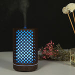 200ml 透かし彫り 森柄 木製 エッセンシャルオイル アロママシン 超音波加湿器 USB AUプラグ UKプラグ USプラグ