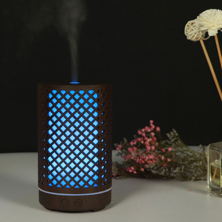200ml 透かし彫り 森柄 木製 エッセンシャルオイル アロママシン 超音波加湿器 USB AUプラグ UKプラグ USプラグ