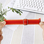 調節可能なストライプ織りナイロンウォッチバンド＋ウォッチケースセット、Apple Watchシリーズ用、7 41mm/6&SE&5&4 40mm/3&2&1 38mm、7 45mm/6&SE&5&4 44mm/3&2&1 42mm