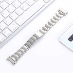 三連ビーズ小型ウエストスチールストラップウォッチバンド、Samsung Galaxy Watch4 40mm / 44mm用