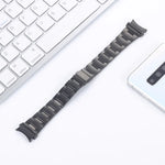 三連ビーズ小型ウエストスチールストラップウォッチバンド、Samsung Galaxy Watch4 40mm / 44mm用
