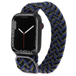 ナイロン編み込みストラップウォッチバンド、Apple Watch Series 7 41mm / 6&SE&5&4 40mm / 3&2&1 38mm用