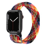 ナイロン編み込みストラップウォッチバンド、Apple Watch Series 7 41mm / 6&SE&5&4 40mm / 3&2&1 38mm用