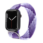 ナイロン編み込みストラップウォッチバンド、Apple Watch Series 7 41mm / 6&SE&5&4 40mm / 3&2&1 38mm用