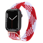 ナイロン編み込みストラップウォッチバンド、Apple Watch Series 7 41mm / 6&SE&5&4 40mm / 3&2&1 38mm用