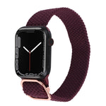 ナイロン編み込みストラップウォッチバンド、Apple Watch Series 7 41mm / 6&SE&5&4 40mm / 3&2&1 38mm用