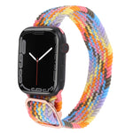 ナイロン編み込みストラップウォッチバンド、Apple Watch Series 7 41mm / 6&SE&5&4 40mm / 3&2&1 38mm用