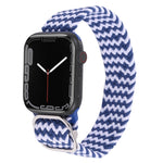 ナイロン編み込みストラップウォッチバンド、Apple Watch Series 7 41mm / 6&SE&5&4 40mm / 3&2&1 38mm用