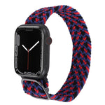 ナイロン編み込みストラップウォッチバンド、Apple Watch Series 7 41mm / 6&SE&5&4 40mm / 3&2&1 38mm用