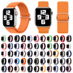 ナイロン編み込みストラップウォッチバンド、Apple Watch Series 7 41mm / 6&SE&5&4 40mm / 3&2&1 38mm用