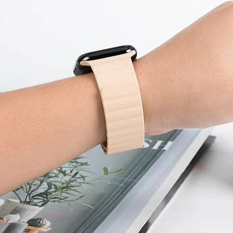 ミューチュアル リキッドシリコン 磁気ストラップ 時計バンド、Apple Watch シリーズ 7 41mm / 6&SE&5&4 40mm / 3&2&1 38mm、7 45mm / 6&SE&5&4 44mm / 3&2&1 42mm 用