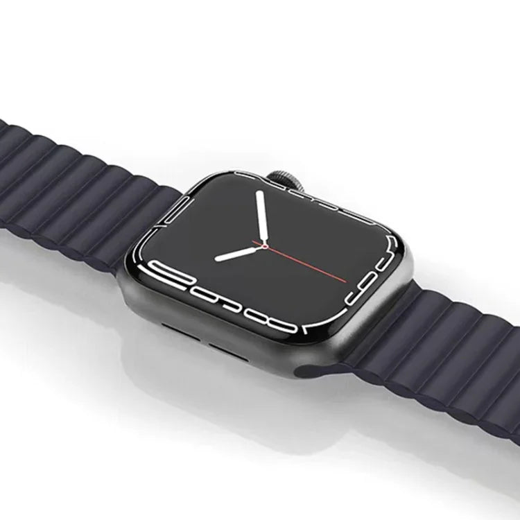 ミューチュアル リキッドシリコン 磁気ストラップ 時計バンド、Apple Watch シリーズ 7 41mm / 6&SE&5&4 40mm / 3&2&1 38mm、7 45mm / 6&SE&5&4 44mm / 3&2&1 42mm 用