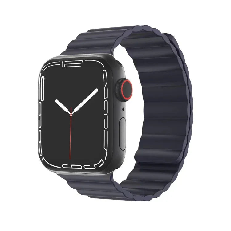 ミューチュアル リキッドシリコン 磁気ストラップ 時計バンド、Apple Watch シリーズ 7 41mm / 6&SE&5&4 40mm / 3&2&1 38mm、7 45mm / 6&SE&5&4 44mm / 3&2&1 42mm 用