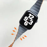 ミューチュアル モランシリーズ リキッドシリコン 磁気ストラップ 時計バンド、Apple Watch シリーズ 7 41mm / 6&SE&5&4 40mm / 3&2&1 38mm、7 45mm / 6&SE&5&4 44mm / 3&2&1 42mm 用