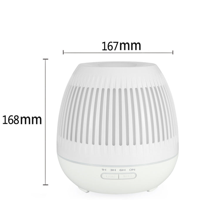 400ml 透かし彫り LED加湿器 木目調 空気清浄機 アロママシン カラフルLEDライト付き EUプラグ UKプラグ USプラグ
