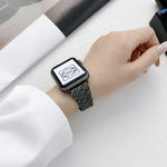 スモールウエスト カーボンファイバー ストラップ 時計バンド、Apple Watch シリーズ 7 41mm / 6&SE&5&4 40mm / 3&2&1 38mm 用