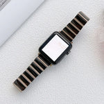 セラミック ワンビーズ スチール ストラップ 時計バンド、Apple Watch シリーズ 7 41mm / 6&SE&5&4 40mm / 3&2&1 38mm、7 45mm / 6&SE&5&4 44mm / 3&2&1 42mm 用