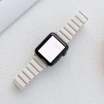 セラミック ワンビーズ スチール ストラップ 時計バンド、Apple Watch シリーズ 7 41mm / 6&SE&5&4 40mm / 3&2&1 38mm、7 45mm / 6&SE&5&4 44mm / 3&2&1 42mm 用