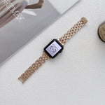 Apple Watchシリーズ用ファイブバーツライプステンレススチールストラップバンド、7 41mm / 6&SE&5&4 40mm / 3&2&1 38mm、7 45mm / 6&SE&5&4 44mm / 3&2&1 42mm