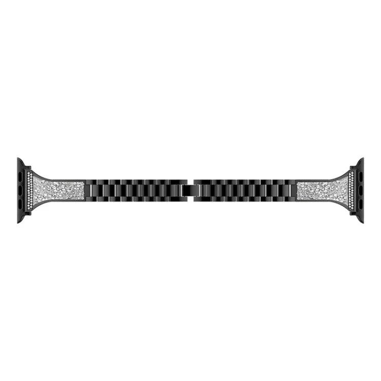 Apple Watchシリーズ用ダイヤモンド装飾レザーストラップバンド、7 41mm / 6&SE&5&4 40mm / 3&2&1 38mm、7 45mm / 6&SE&5&4 44mm / 3&2&1 42mm
