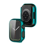 電気めっき耐衝撃PC保護ケースと強化ガラスフィルム、Apple Watchシリーズ9 / 8 / 7 41mm用、Apple Watchシリーズ9 / 8 / 7 45mm用