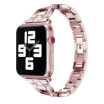 Apple Watchシリーズ用ダイヤモンド装飾ステンレススチールストラップバンド、7 41mm / 6&SE&5&4 40mm / 3&2&1 38mm、7 45mm / 6&SE&5&4 44mm / 3&2&1 42mm