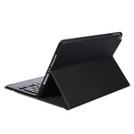 A07B-A ラムスキンテクスチャ スクエアキーキャップ Bluetoothキーボードレザーケース タッチコントロール付き iPad用 iPad 9.7 2018 & 2017 / Pro 9.7インチ / Air 2 / iPad Pro 10.5インチ / 10.2 2021 & 2020 & 2019 / Air 3対応