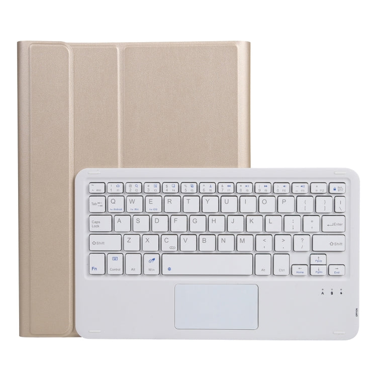 A07B-A ラムスキンテクスチャ スクエアキーキャップ Bluetoothキーボードレザーケース タッチコントロール付き iPad用 iPad 9.7 2018 & 2017 / Pro 9.7インチ / Air 2 / iPad Pro 10.5インチ / 10.2 2021 & 2020 & 2019 / Air 3対応