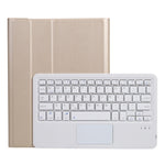 A07B-A ラムスキンテクスチャ スクエアキーキャップ Bluetoothキーボードレザーケース タッチコントロール付き iPad用 iPad 9.7 2018 & 2017 / Pro 9.7インチ / Air 2 / iPad Pro 10.5インチ / 10.2 2021 & 2020 & 2019 / Air 3対応