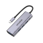 amalink 95119D Type-C / USB-C to 4ポートUSB + PD 3.0 多機能ハブドッキングステーション、95119D