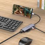amalink 95122D Type-C / USB-C to RJ45 + 2ポートUSB + PD 3.0 多機能ハブ、95122D