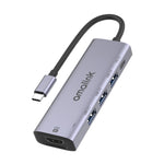amalink 95123D Type-C / USB-C to HDMI + 3ポートUSB + PD 3.0 多機能ハブ、95123D