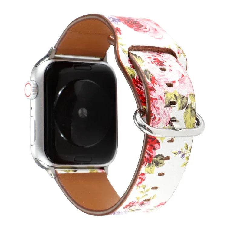 フローラルストラップウォッチバンド、Apple Watch Series対応、Apple Watch Series 5対応