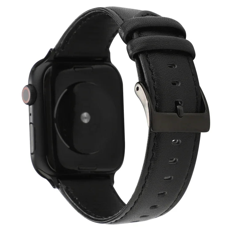 オイルワックスクレイジーホーステクスチャ本革ストラップ、Apple Watch Series対応、Apple Watch Series 5対応