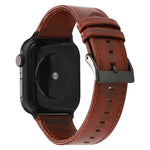 オイルワックスクレイジーホーステクスチャ本革ストラップ、Apple Watch Series対応、Apple Watch Series 5対応