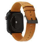 オイルワックスクレイジーホーステクスチャ本革ストラップ、Apple Watch Series対応、Apple Watch Series 5対応