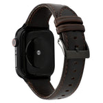 オイルワックスクレイジーホーステクスチャ本革ストラップ、Apple Watch Series対応、Apple Watch Series 5対応