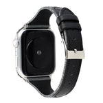 ステッチストライプ本革ストラップウォッチバンド、Apple Watch Series対応、Apple Watch Series 5対応