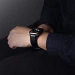 カウハイド クロコダイルテクスチャーストラップバンド、Apple Watchシリーズ用、Apple Watchシリーズ5用