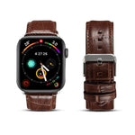 カウハイド クロコダイルテクスチャーストラップバンド、Apple Watchシリーズ用、Apple Watchシリーズ5用