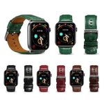 カウハイド クロコダイルテクスチャーストラップバンド、Apple Watchシリーズ用、Apple Watchシリーズ5用