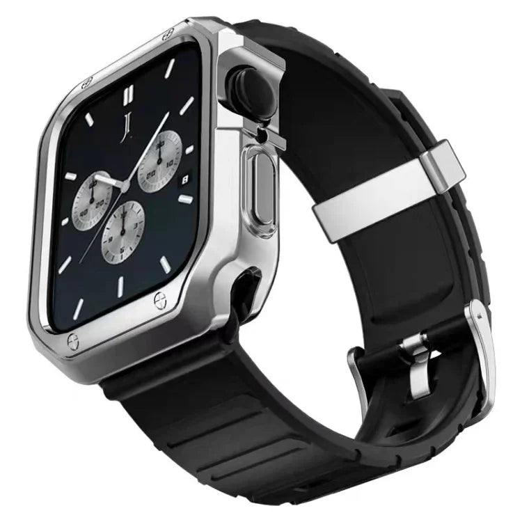 シリコンウォッチバンド＋ウォッチケースセット、Apple Watchシリーズ9 / 8 / 7 41mm用、Apple Watchシリーズ9 / 8 / 7 45mm用