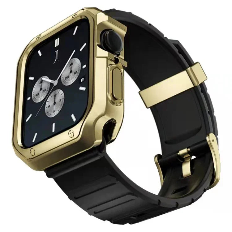 シリコンウォッチバンド＋ウォッチケースセット、Apple Watchシリーズ9 / 8 / 7 41mm用、Apple Watchシリーズ9 / 8 / 7 45mm用