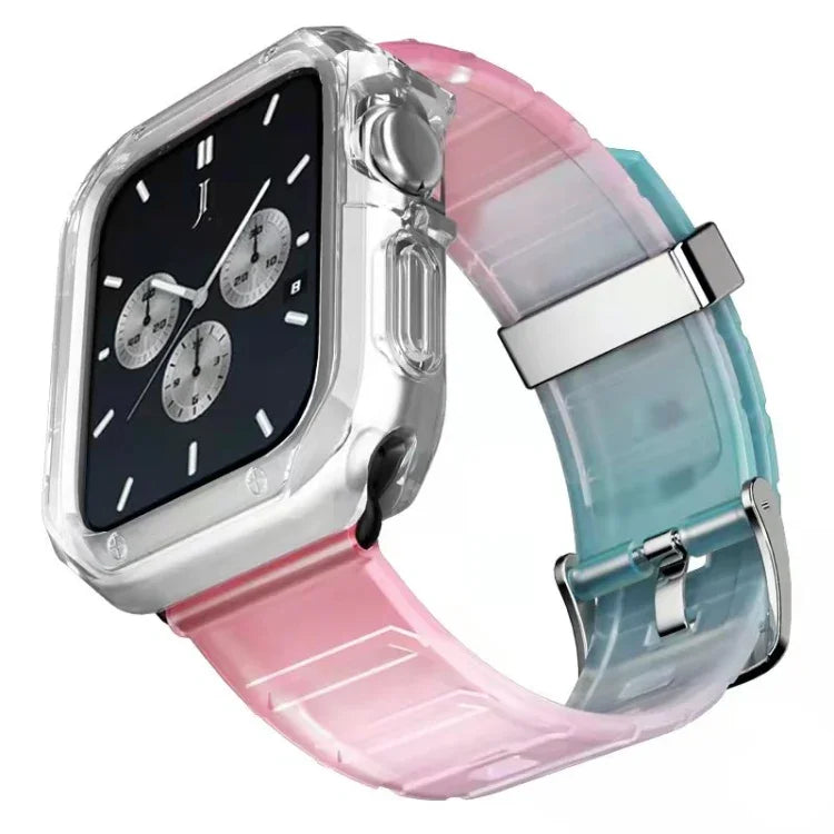シリコンウォッチバンド＋ウォッチケースセット、Apple Watchシリーズ9 / 8 / 7 41mm用、Apple Watchシリーズ9 / 8 / 7 45mm用