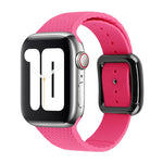 ブラックバックルシリコンウォッチバンド、Apple Watch Series 7 41mm / 6&SE&5&4 40mm / 3&2&1 38mm用