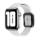 ブラックバックルシリコンウォッチバンド、Apple Watch Series 7 41mm / 6&SE&5&4 40mm / 3&2&1 38mm用